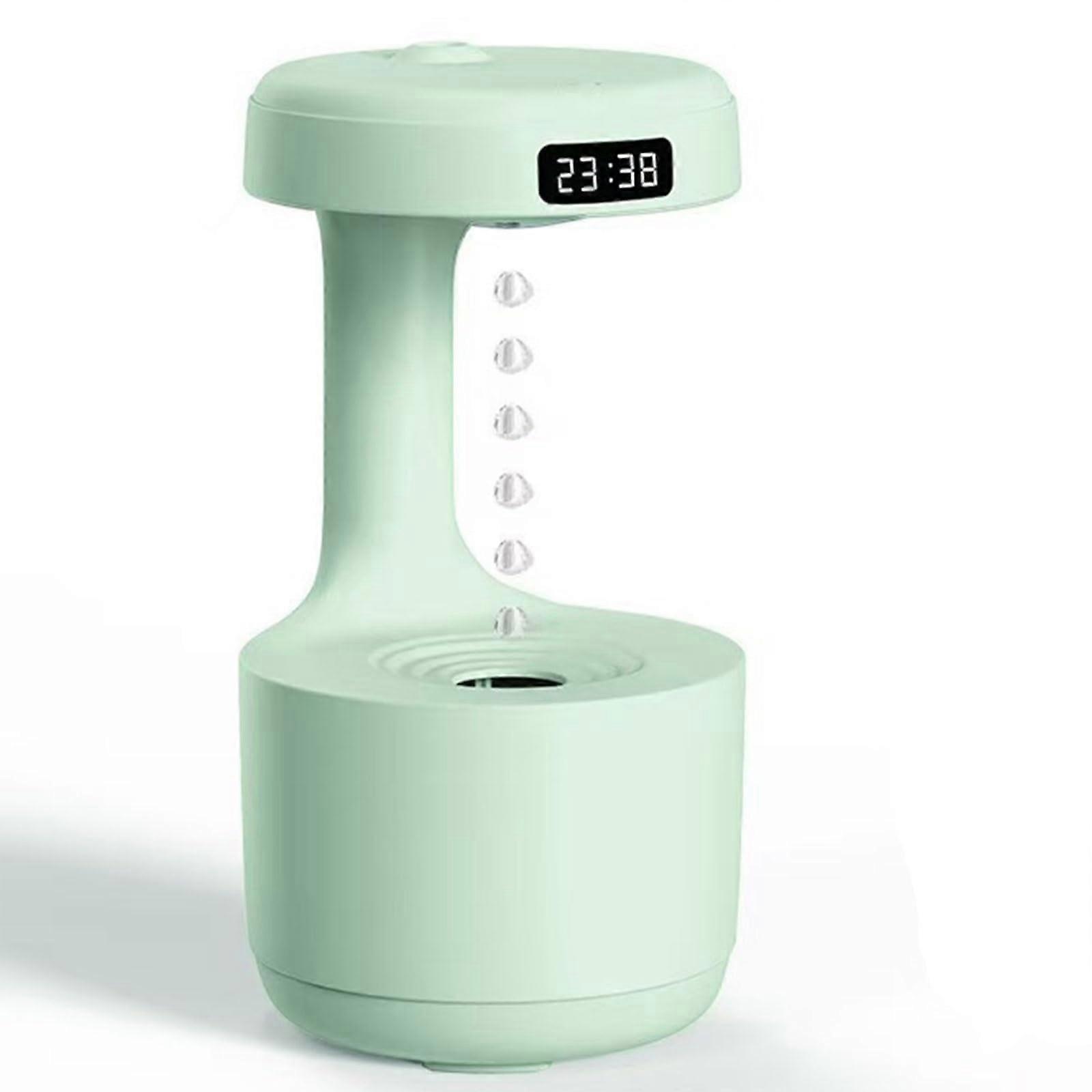 Mushroom Humidifier 800ml Dual Mode with LED Clock Essential Oil Tray for Bedroom or Office