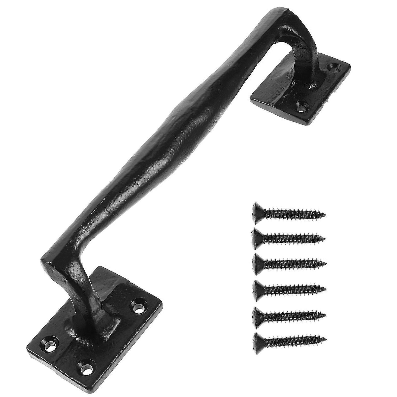 Cast Iron Sliding Barn Door Handle Vintage Metal Gate Pull Handle Fence Handle Replace