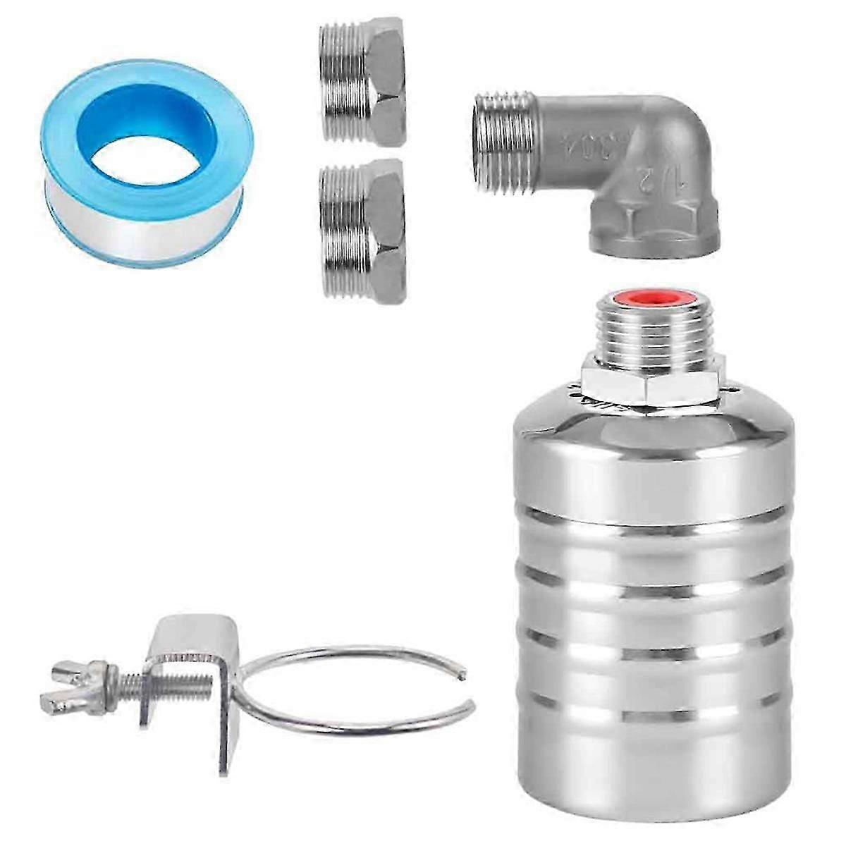 1/2Inch to 3/4Inch Water Float Valve,Stainless Steel Float Valve,Fully Automatic Water Level Control