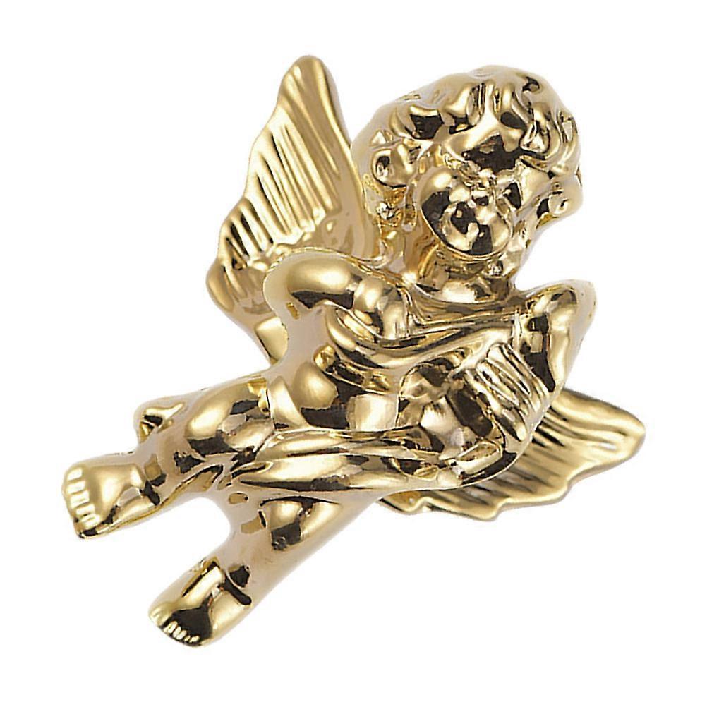 Golden Brass Angel Knobs for Boho Cabinet Handles Single Knob