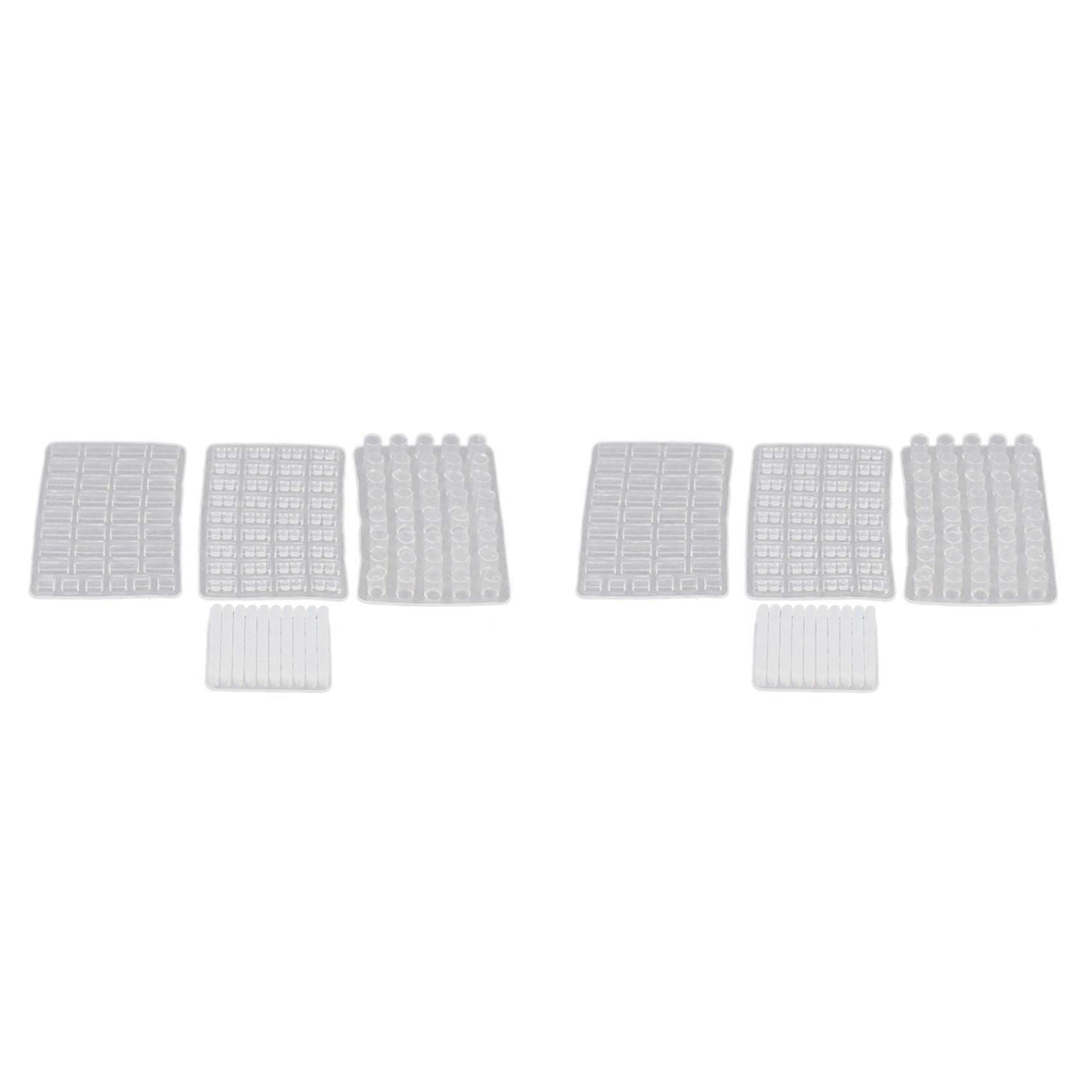 1/16 Scale Miniature Model Bricks Mould,8 Pack Simulation Brick Molds DIY Kit for Sand Table Landscape Accessories