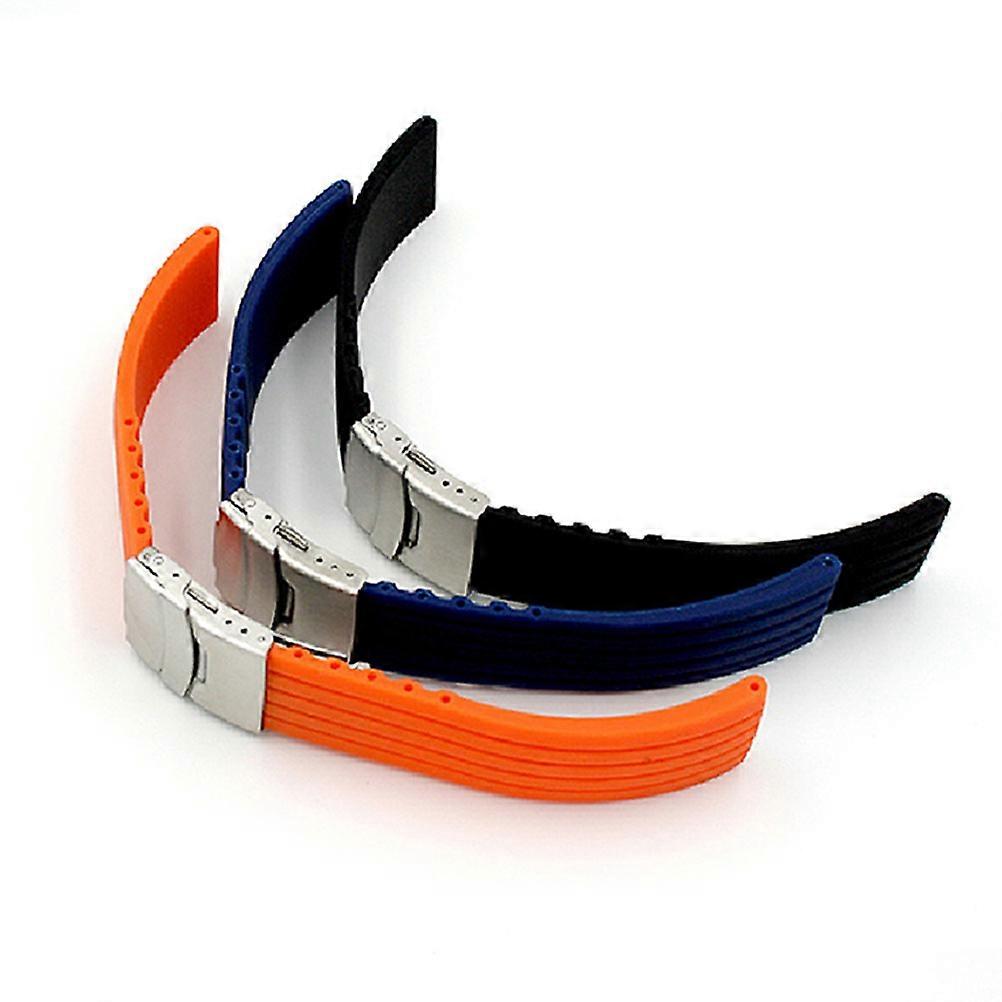 Silicone Watch Band Replacement for Universal Watch Quick Release Orange