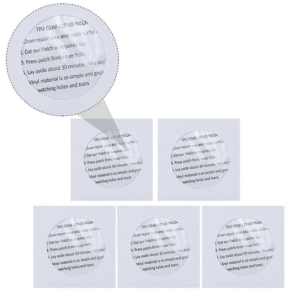 Tpu Transparent Waterproof Patch for Repair Self-Adhesive 5Pcs Pack