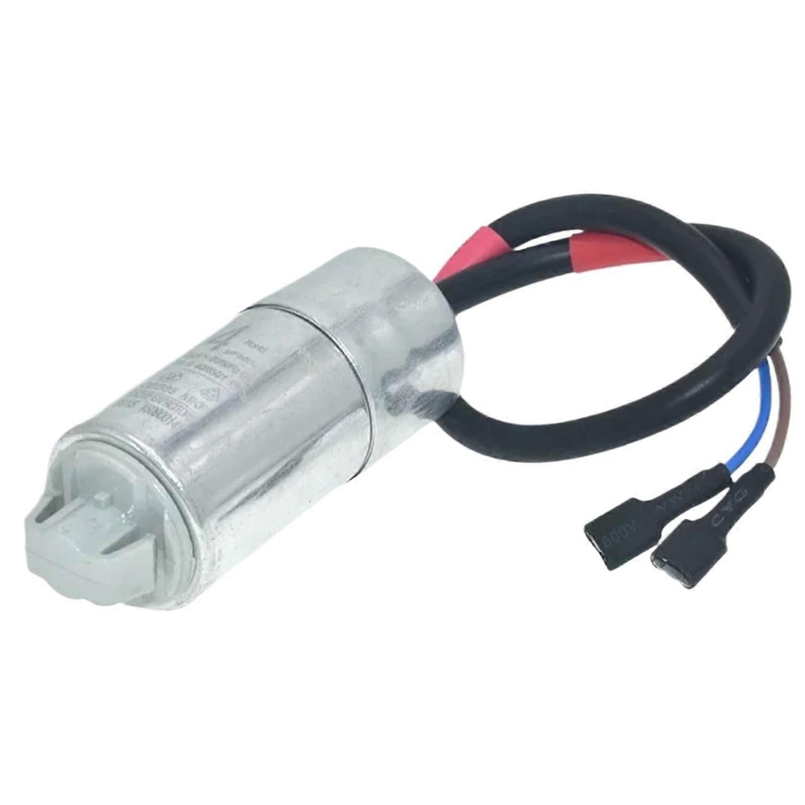 Refrigerator Compressor Relay Starter Kit with 4uF Capacitor and Overload Protector for Energy Saving