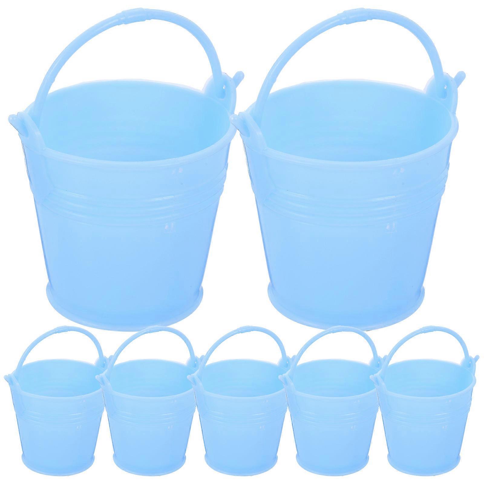 Small Bucket Multi-Use Plastic Candy Bucket for Storage 12Pcs Set