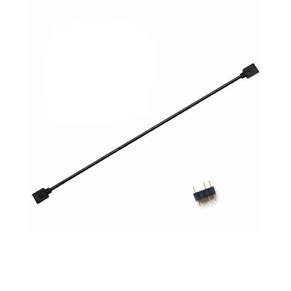 5V 3-Pin Extension Cable for Computer Hub Splitter, Black