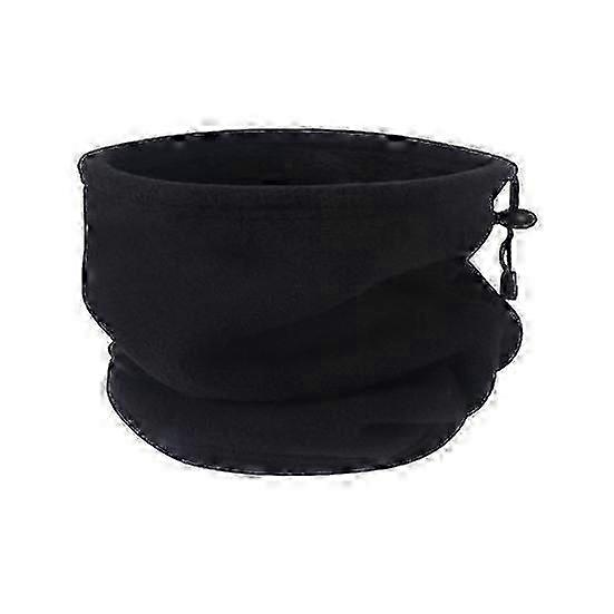 Adjustable Winter Scarf for Men in Solid Color with Velvet Warmth