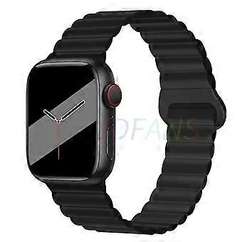Magnetic Strap For Apple Watch Bands 45mm 38mm 49mm 40mm 42mm 41mm Silicone Sport Bracelet iWatch Series ultra 9 6 5 7 8 se 44mm