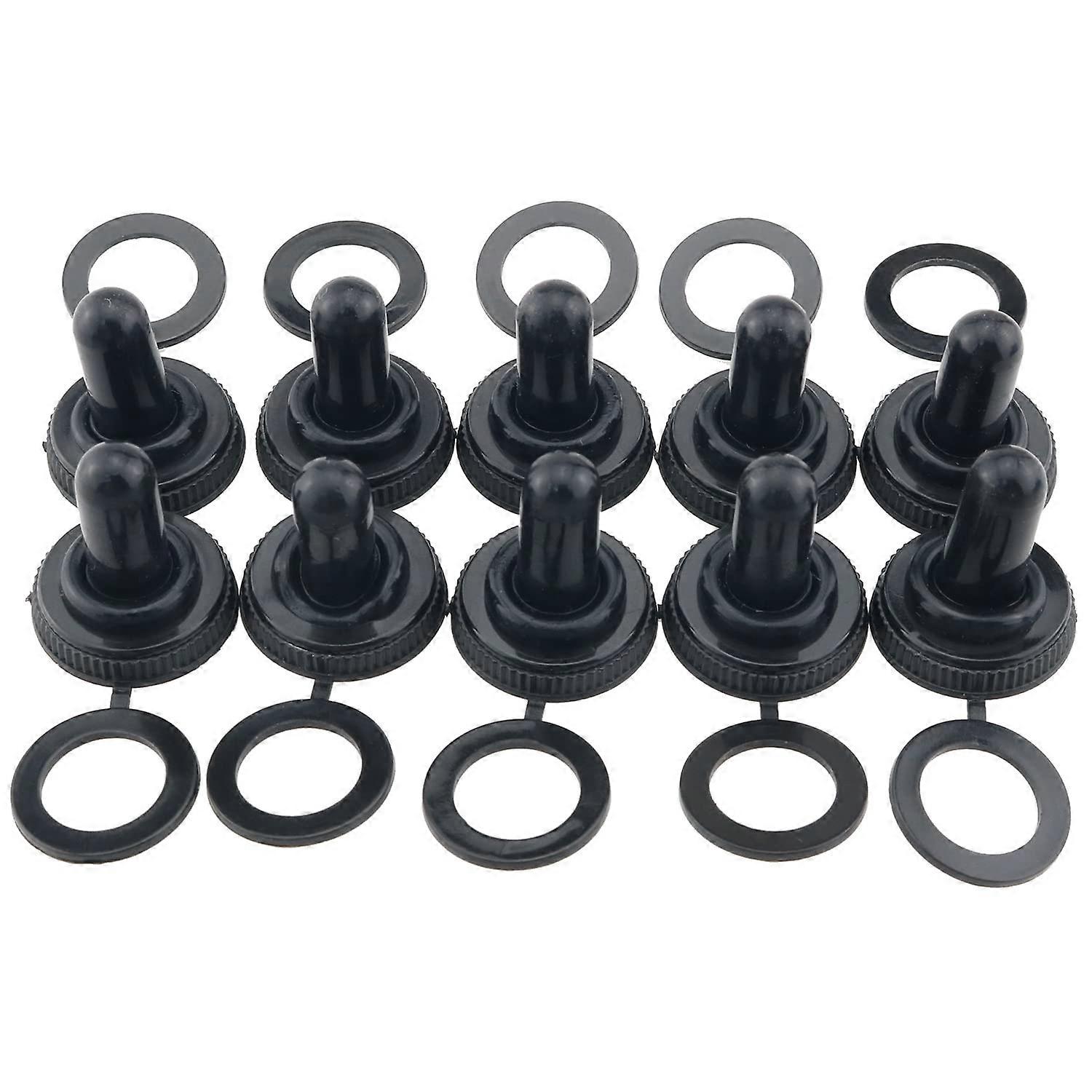 12mm Waterproof Toggle Switch Cover 10PCS Dustproof Rubber Boot Caps for Switch Protection