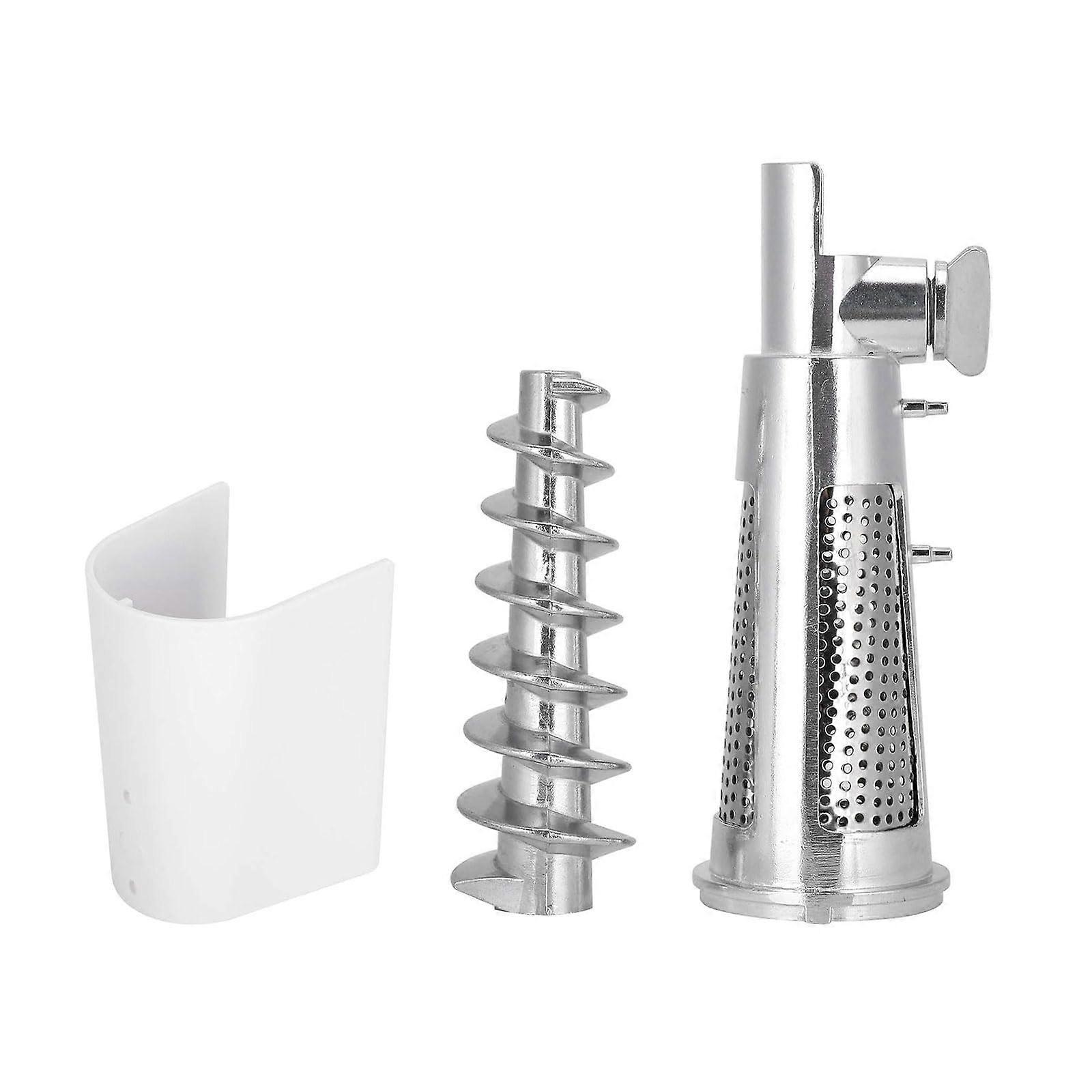 Metal Food Grinder Attachment with Tomato Strainer for Mixer, Fruit and Vegetable Processing Set