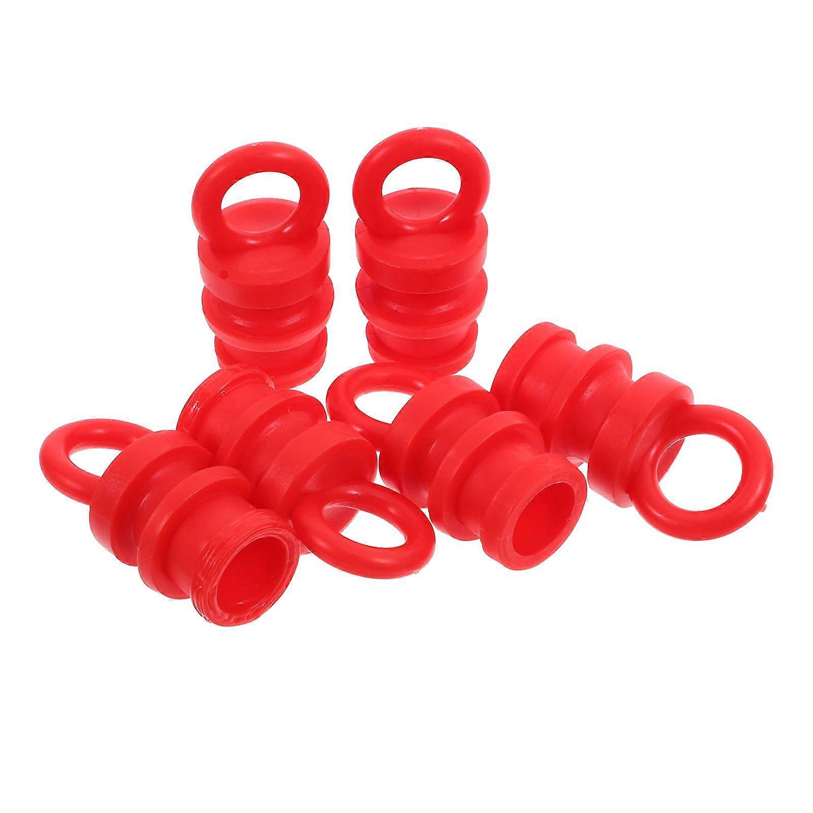 6pcs Chain Link Column Caps Guardrail Post Caps Road Cone Warning Post Caps