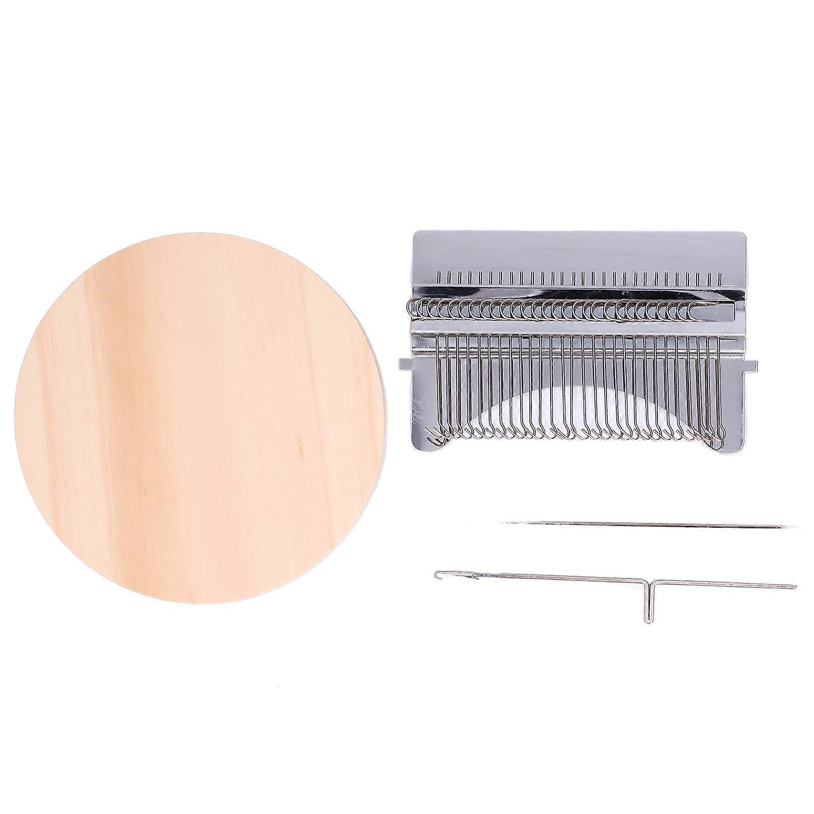 Mini Darning Machine, Portable DIY Darning Loom, Knitting Machine, Household Weaving Tool, 28 Hooks