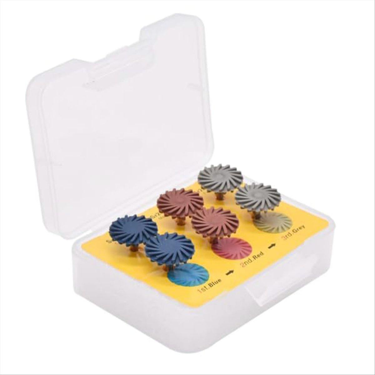 6 Pcs Mixed Dental Composite Resin Polishing Disc Kit