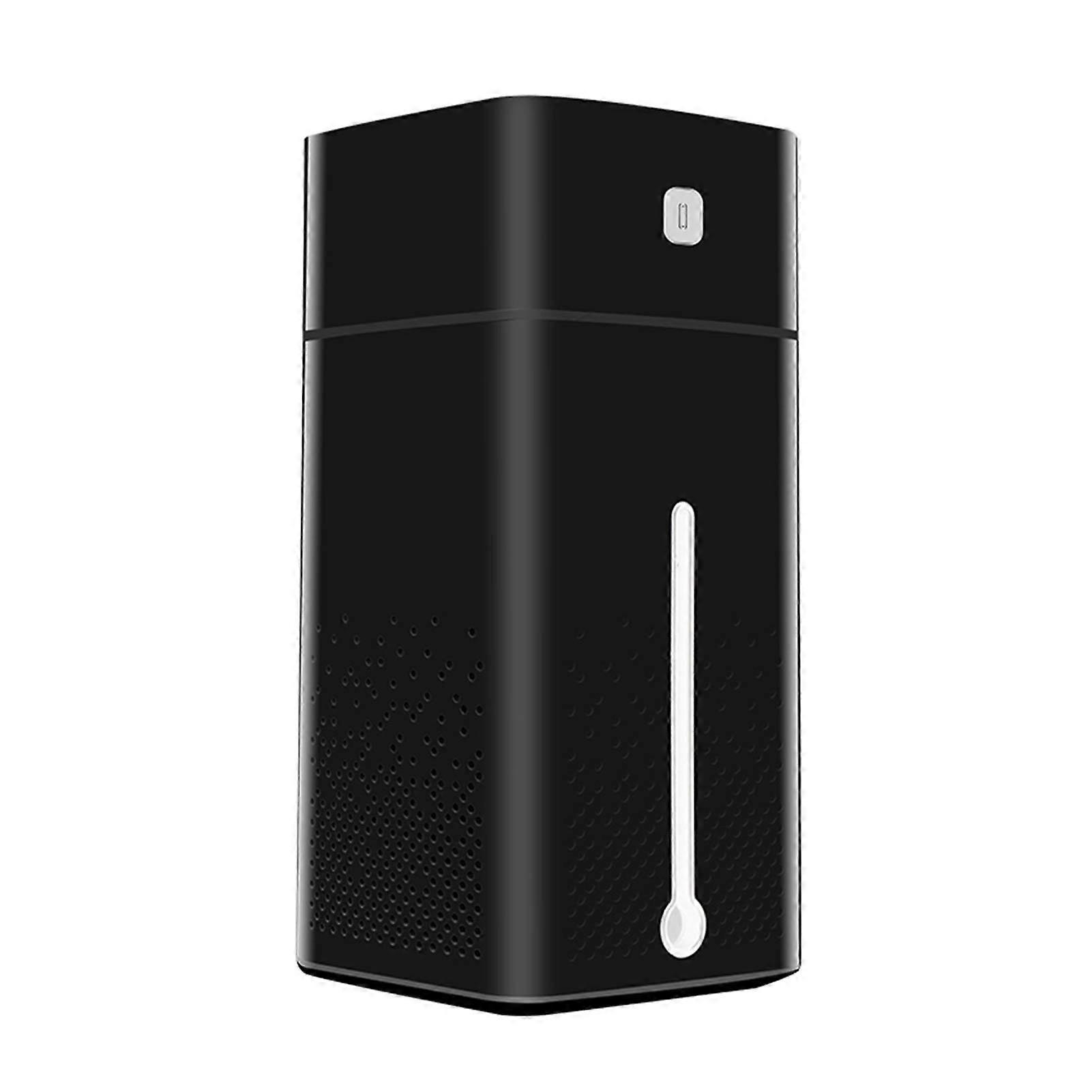 USB Air Humidifier and Essential Oil Diffuser, 3 in 1 Design, Large Capacity, Adjustable Mood Light, Black