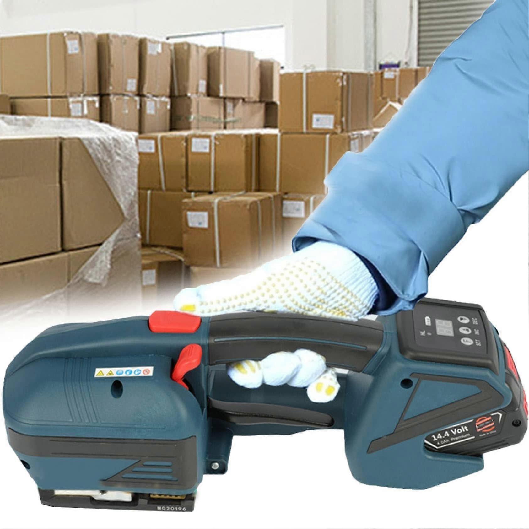 Electric Strapping Machine 1316mm Automatic PET PP Banding Tool with Rechargeable Battery for Packaging