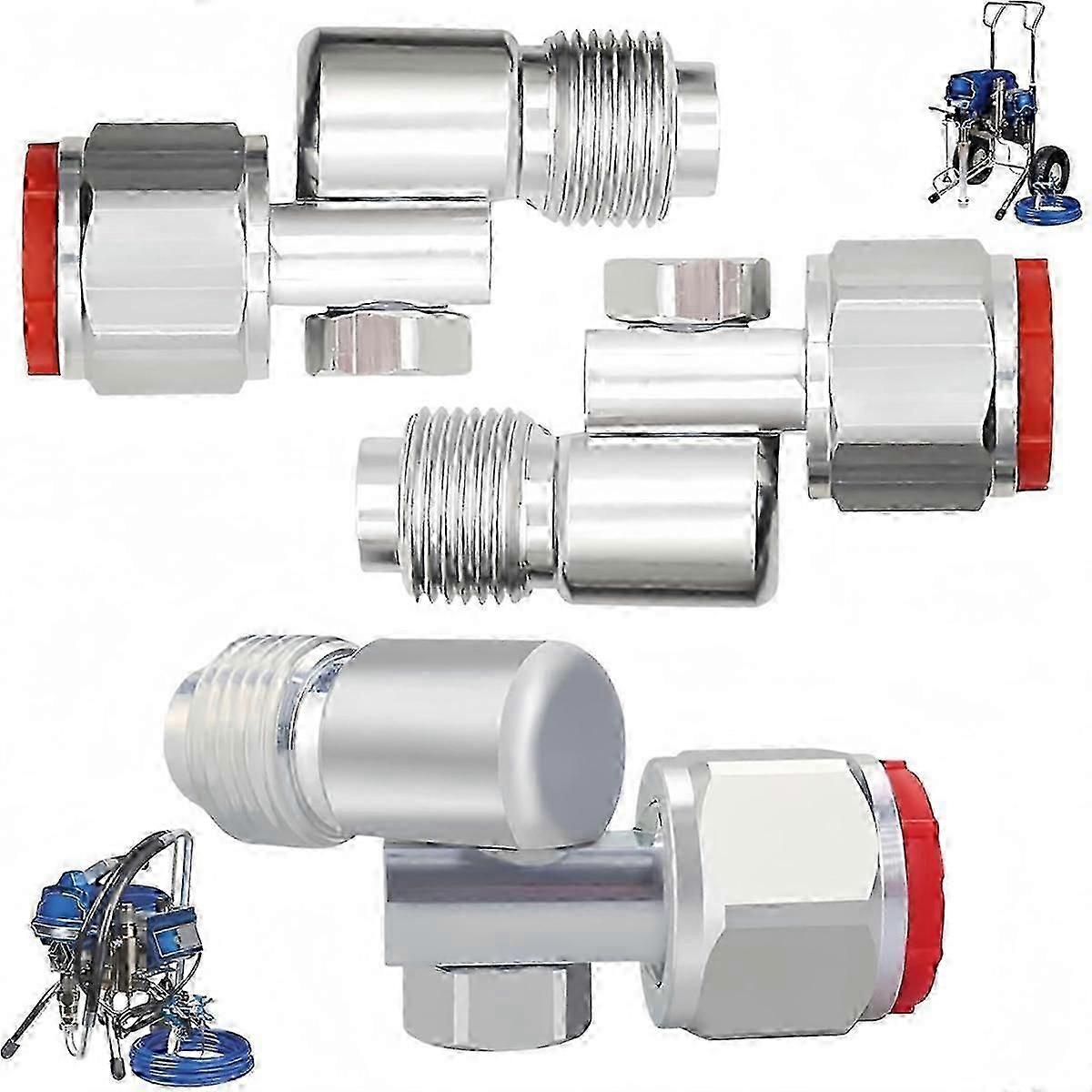 3-Pack Airless Paint Swivel Joints 7/8 Inch Thread