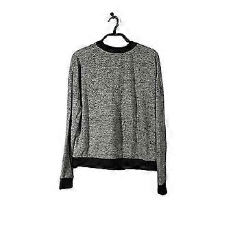 TOPSHOP Tynd Dametrøje - Rund hals, Langærmet, Blød Strik - Størrelse EUR 38, Grå, Polyester Viskoseblanding