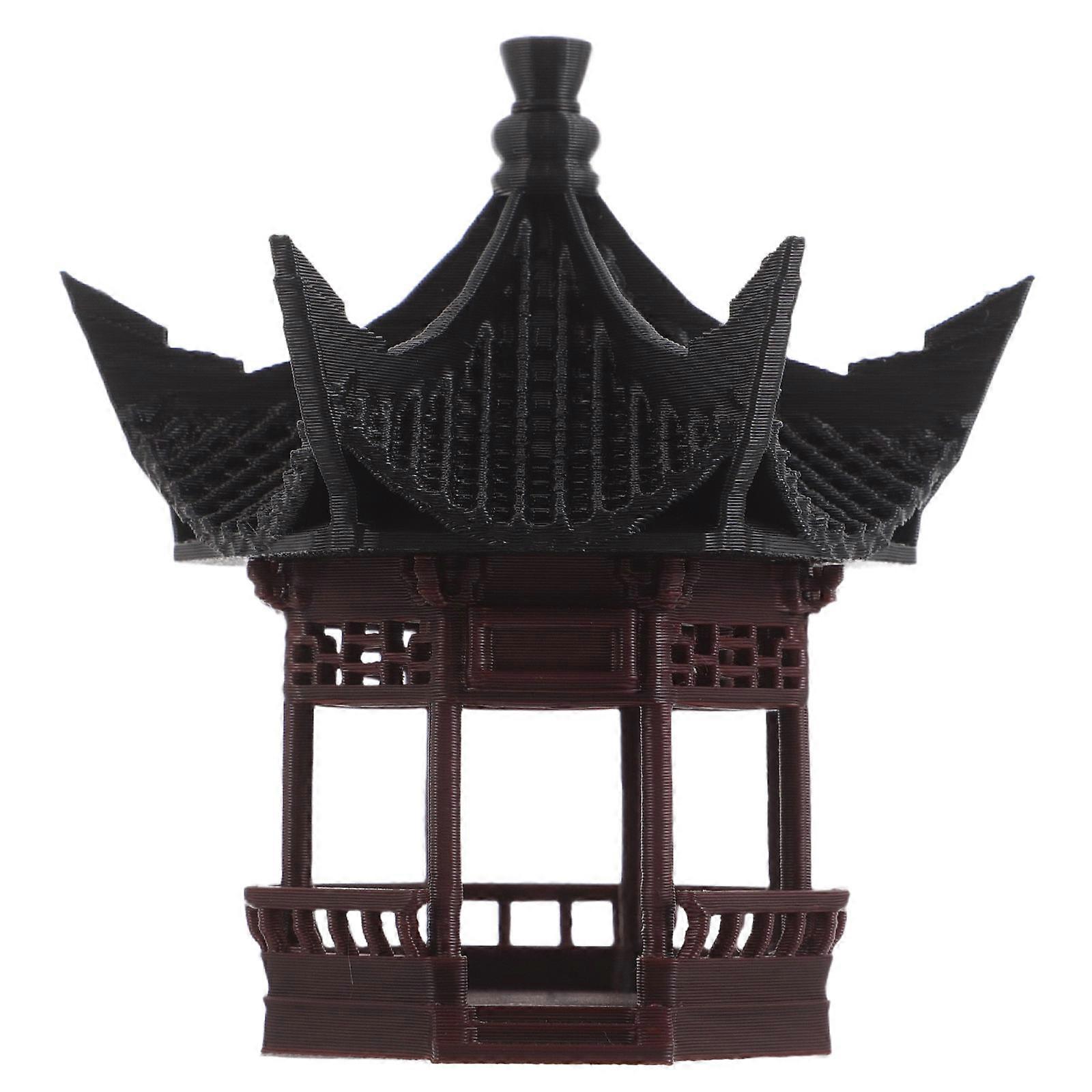 Miniature House Kit Mini Bonsai Decor Mini Zen Garden Hexagonal Shape 1Set