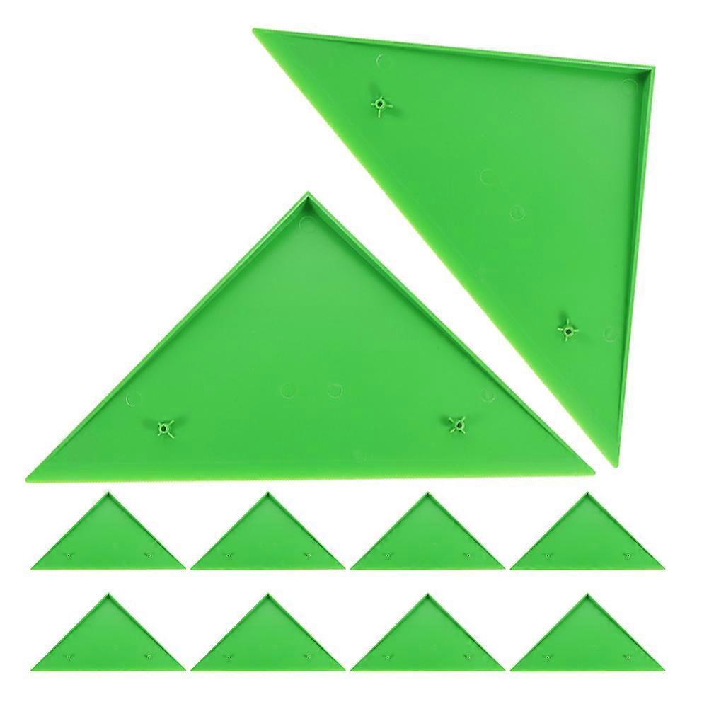 Foosball Table Corner Protector for Protection 10Pcs Green Triangle Edge Bumper
