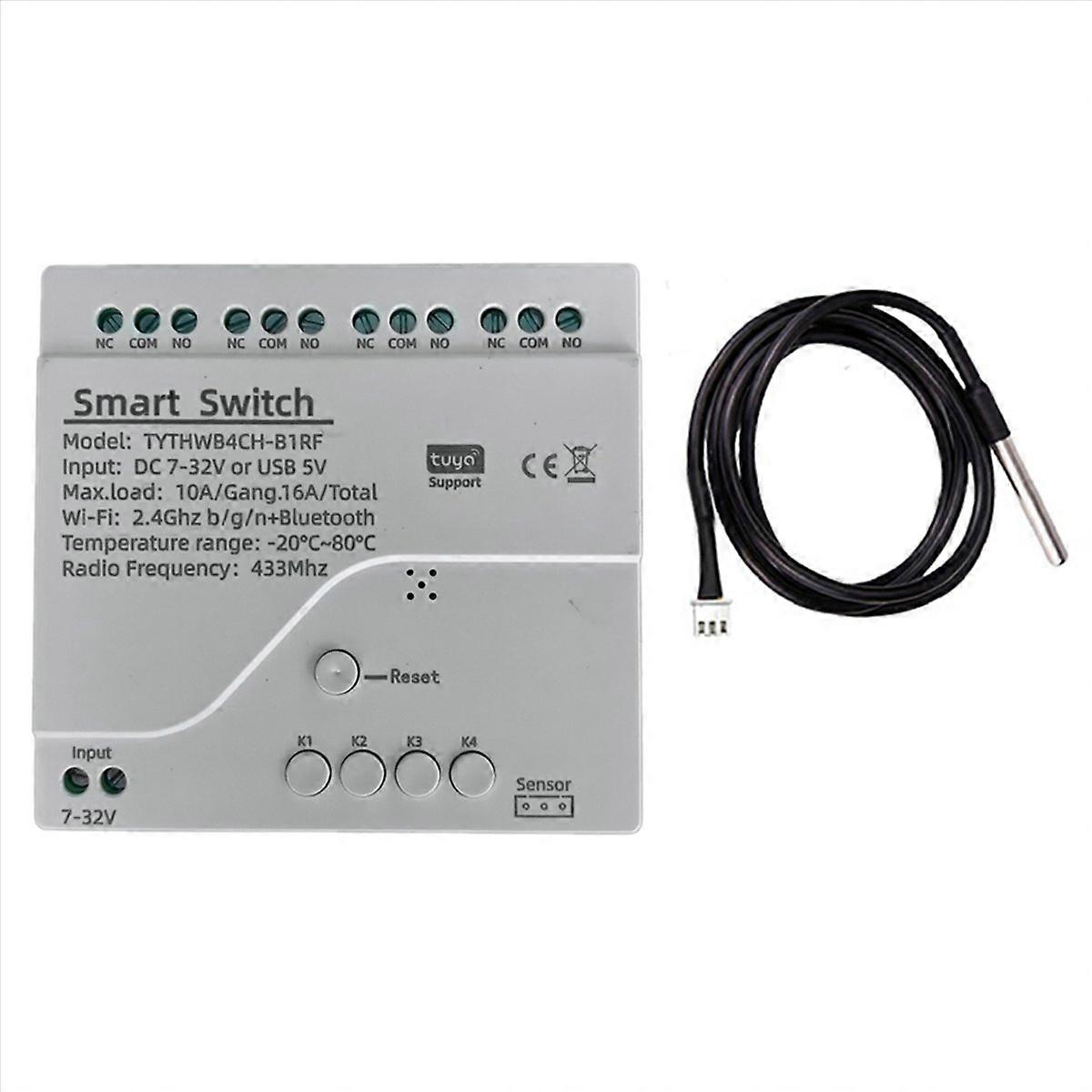 Tuya WiFi 4 Channel Smart Switch A