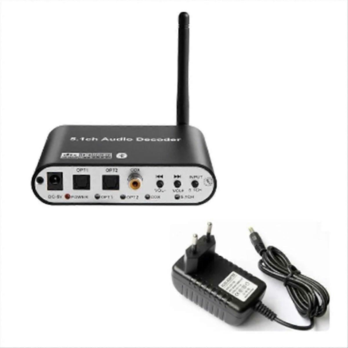 Digital 5.1 Audio Decoder DTS/AC3 Converter LPCM To 5.1 (B) EU Plug