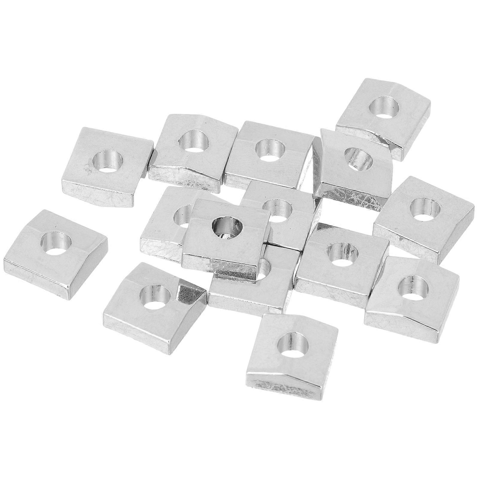 Electric Guitar String Locks Precision Construction Metal Locking String Locking for Guitarists 1.1x1.1cm Silver 15Pcs