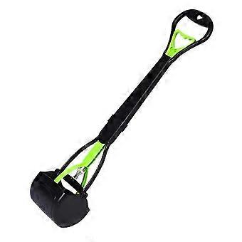 Recogedor ergonómico de excrementos de perro con mango largo para césped, tierra y grava