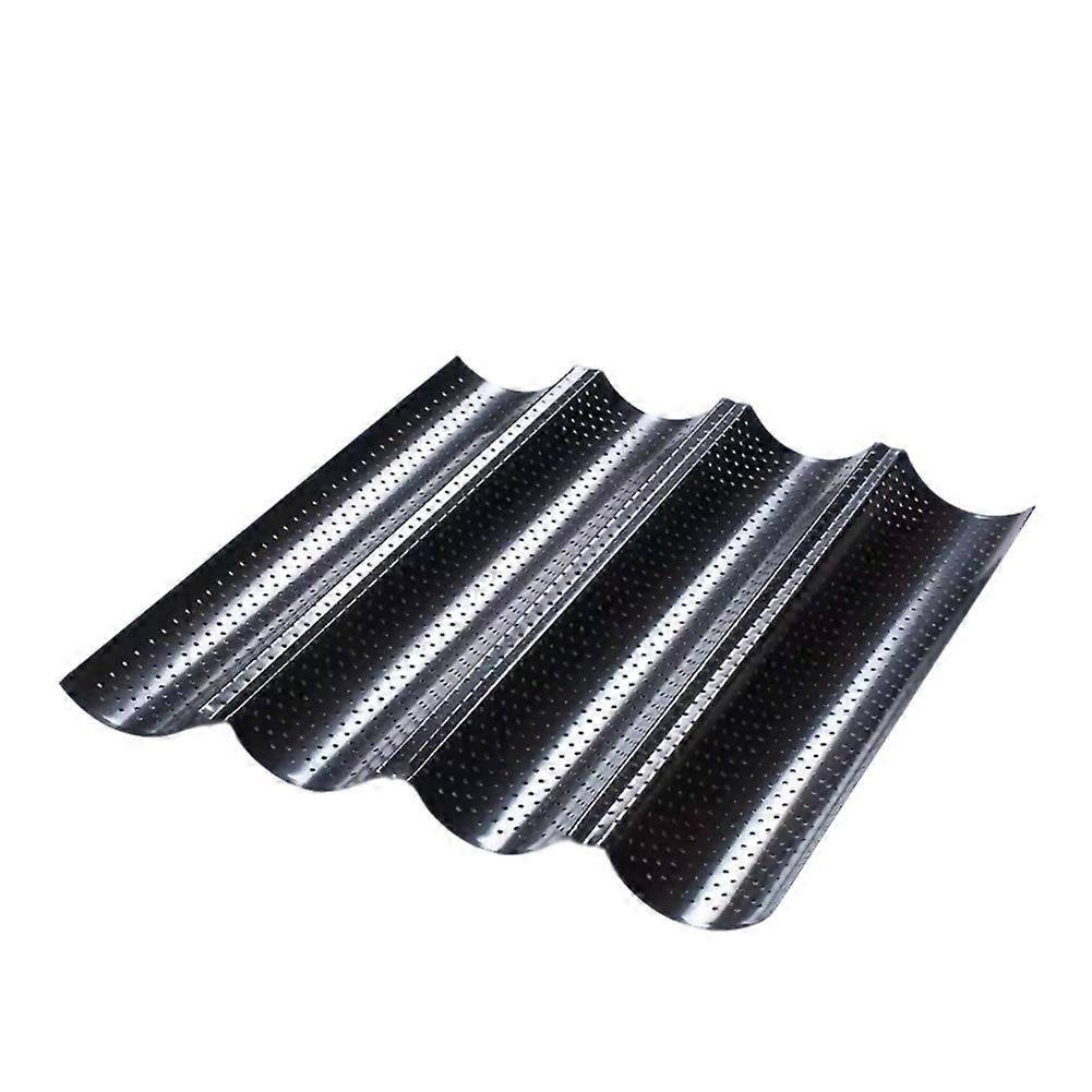Moule à pain français, moule à pâtisserie rainuré et ondulé, accessoires de cuisine, noir