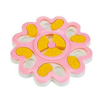Dog Puzzle Toy for Treats – Interactive Feeder for Intelligence Training & IQ Improvement – Compatible with Training Treats (Pink)