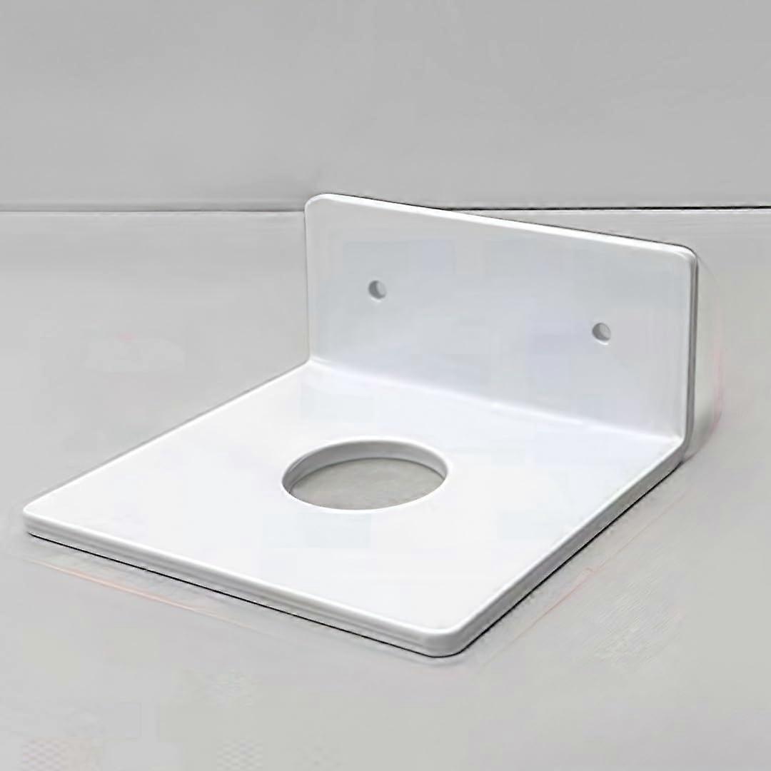 White Acrylic Wall Mounted Display Rack Compact SpaceSaving Retail Stand for Samples