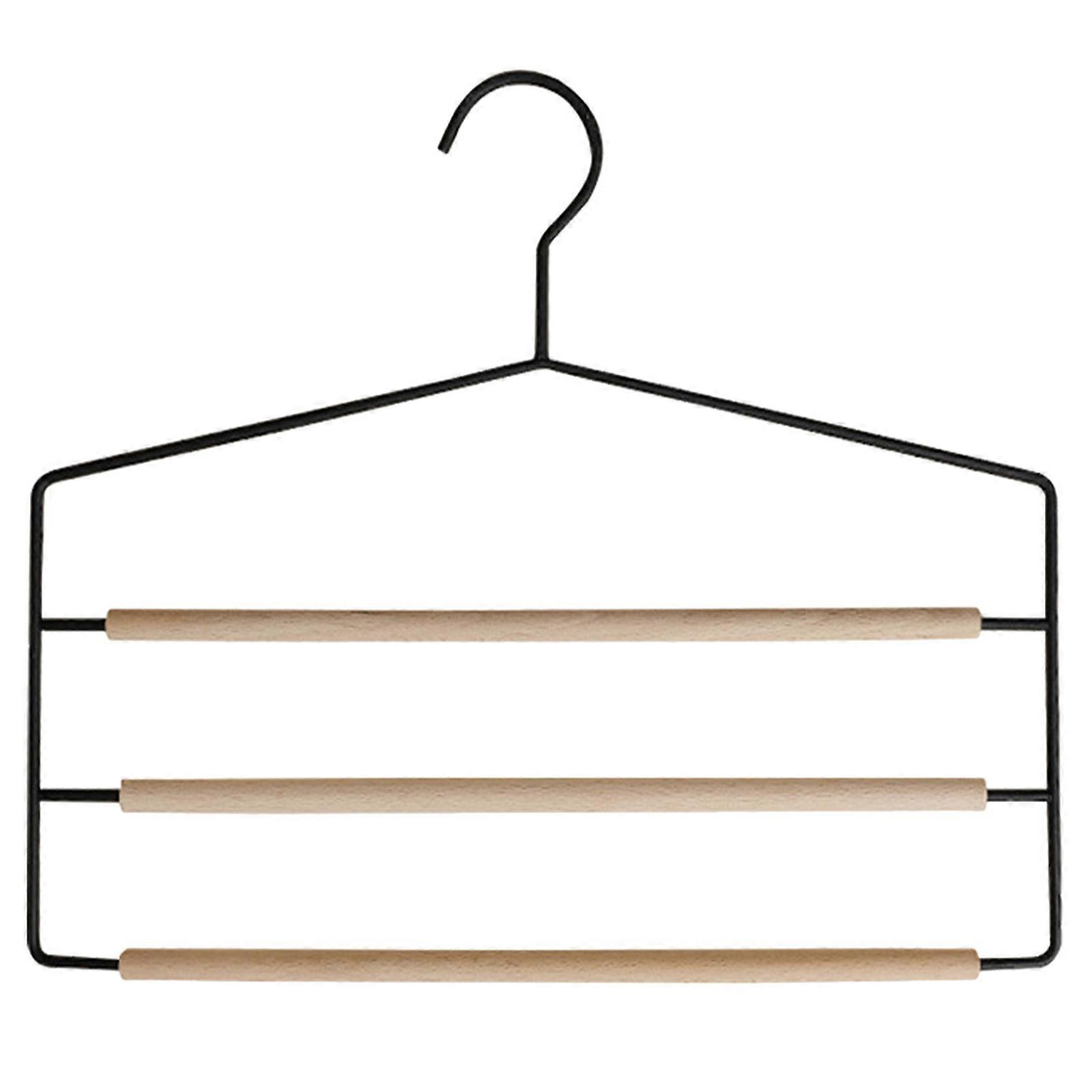 Multi-Function Pants Hangers 3-Tier Rack for Home 4Pcs Pack