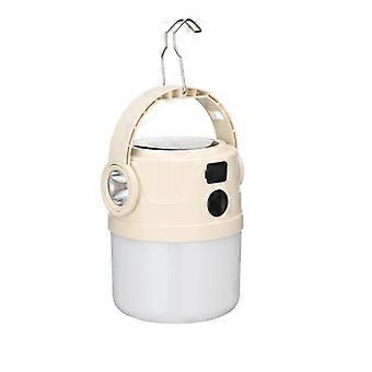 Solar-powered camping emergency light, LED rechargeable hiking light, waterproof outdoor flashlight