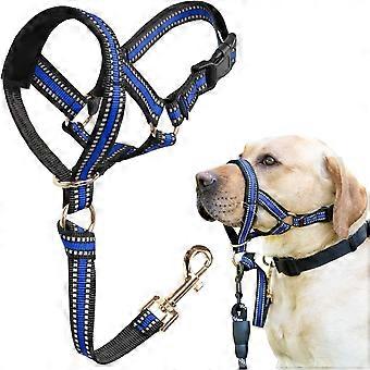 Halsband voor honden. Stijlvolle anti-trekhalsband voor honden die veel trekken. Zachte gezichtshalsband voor honden die trekken en stikken tijdens wandelingen, geschikt voor middelgrote tot grote honden.