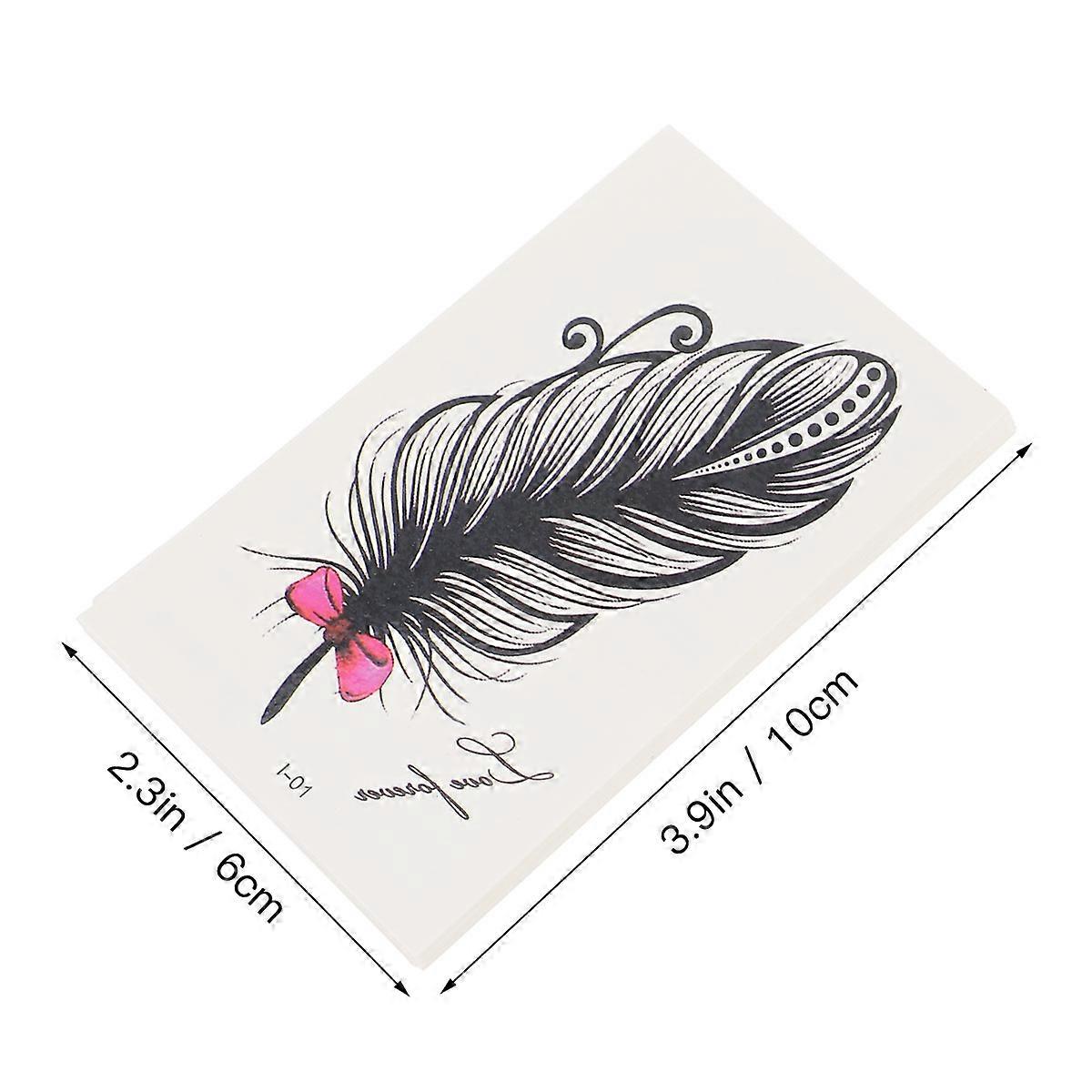 30 Sheets Temporary Tattoos Stickers Realistic Various Patterns Stickers