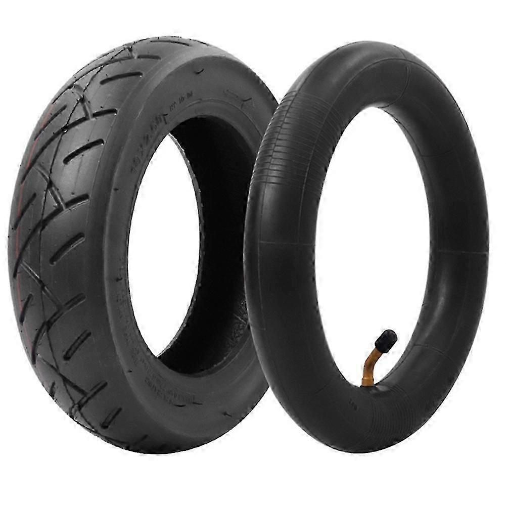 Conjunto de câmaras de ar para pneus de 10x2,5 polegadas (2,50 polegadas) com válvula 45 para patinete elétrico XKS de 10 polegadas.