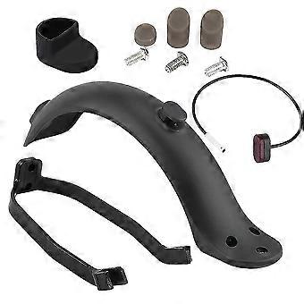 Rear Mudguard Fender Guard + Bracket + Hook +Taillight for M365 Electric Scooter