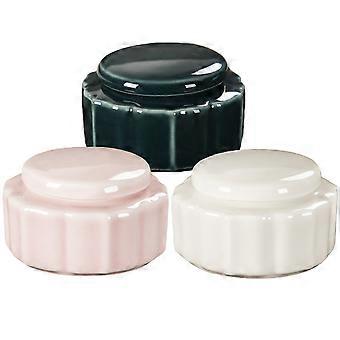 Ceramic Lip Balm Containers for Storage 3Pcs Empty Cosmetic Cream Jars