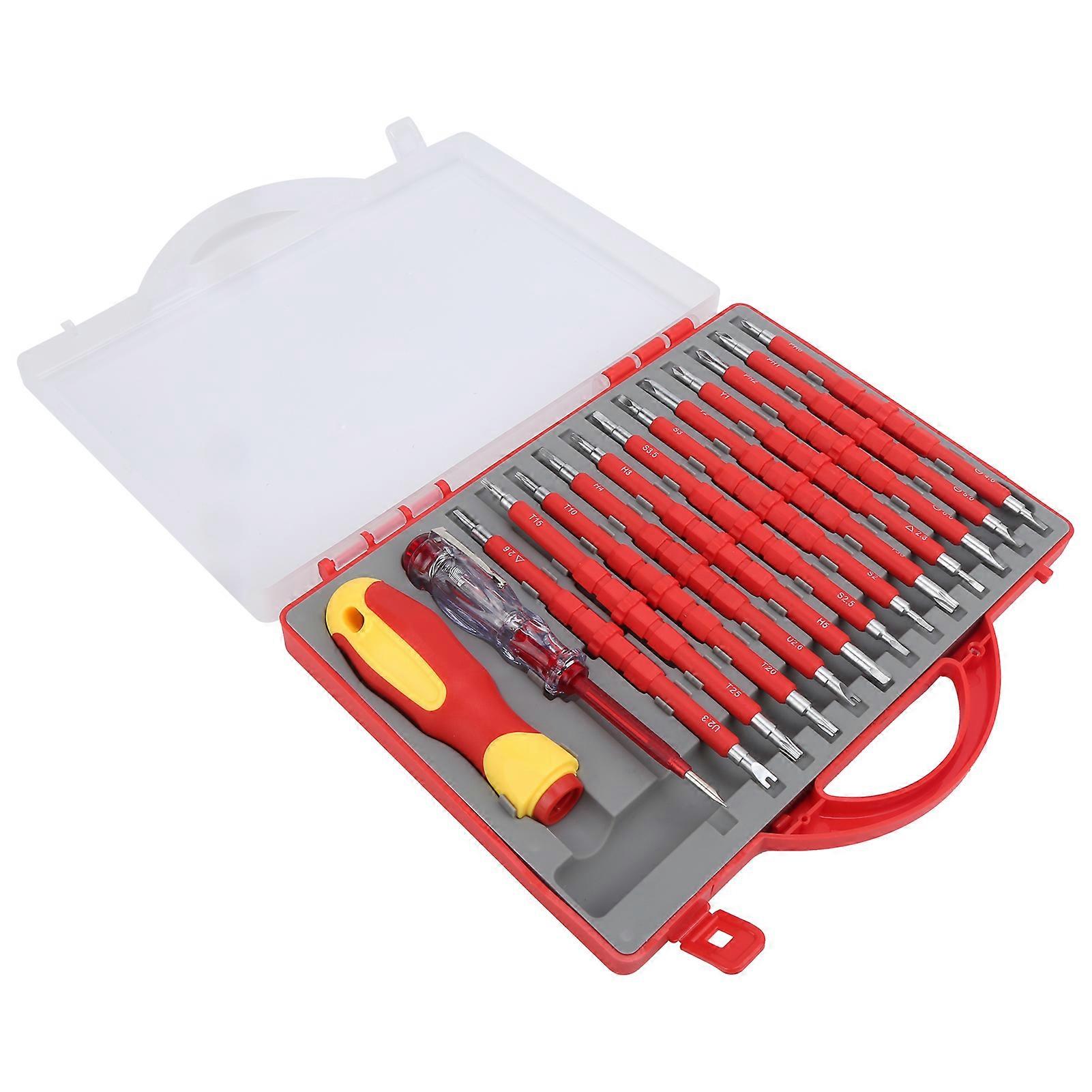 Screwdriver Kit Double End SpecialShaped Magnetic Driver Bits Insulated Hardware Tools