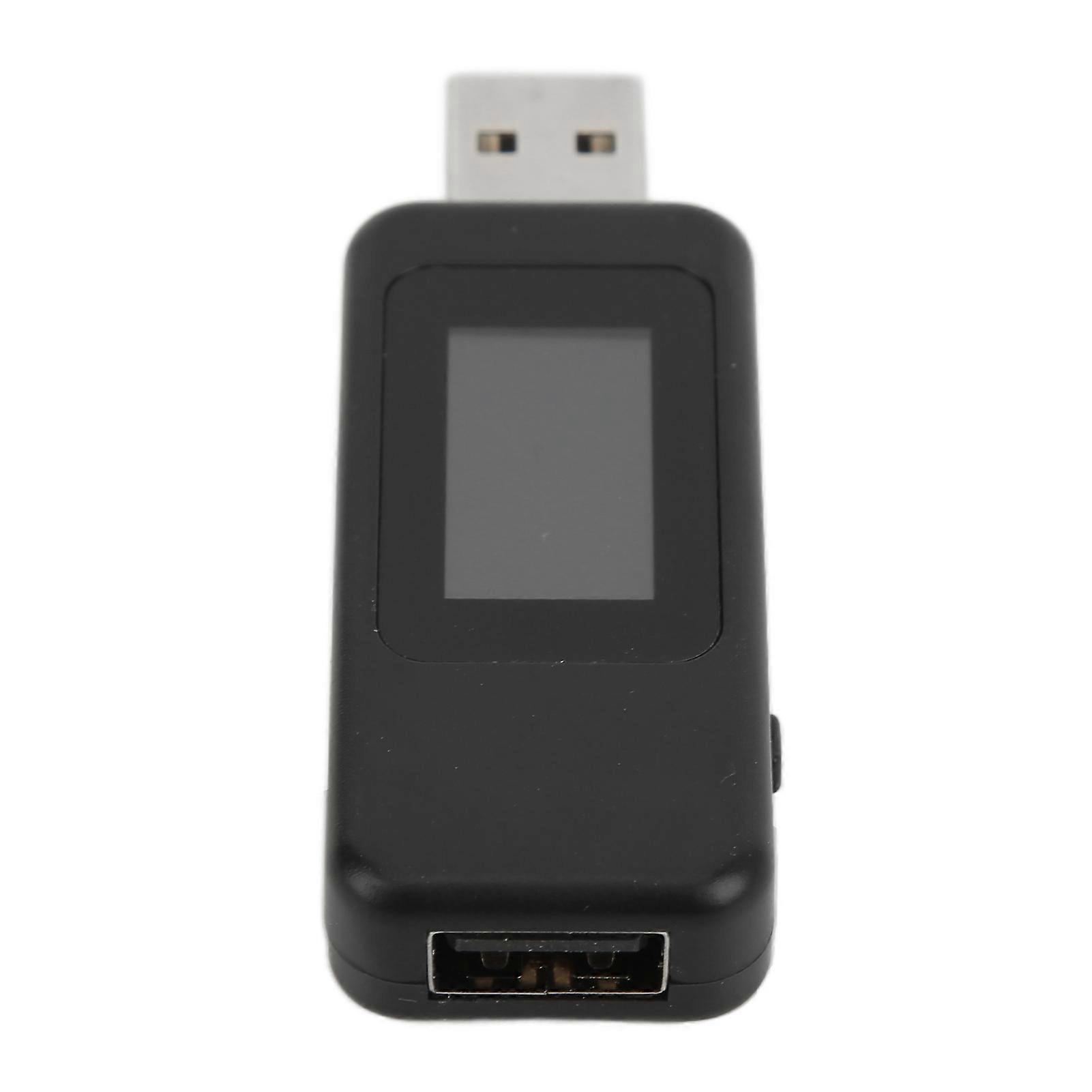 USB Power Detection Direct Read Easy View Power Off Storage Function Power AnalyzerBlack