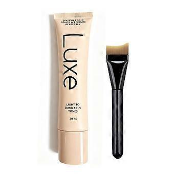 Luxe Matches Skin Color & Texture Perfrctly 30ml Research Color Changing Foundation with Brush
