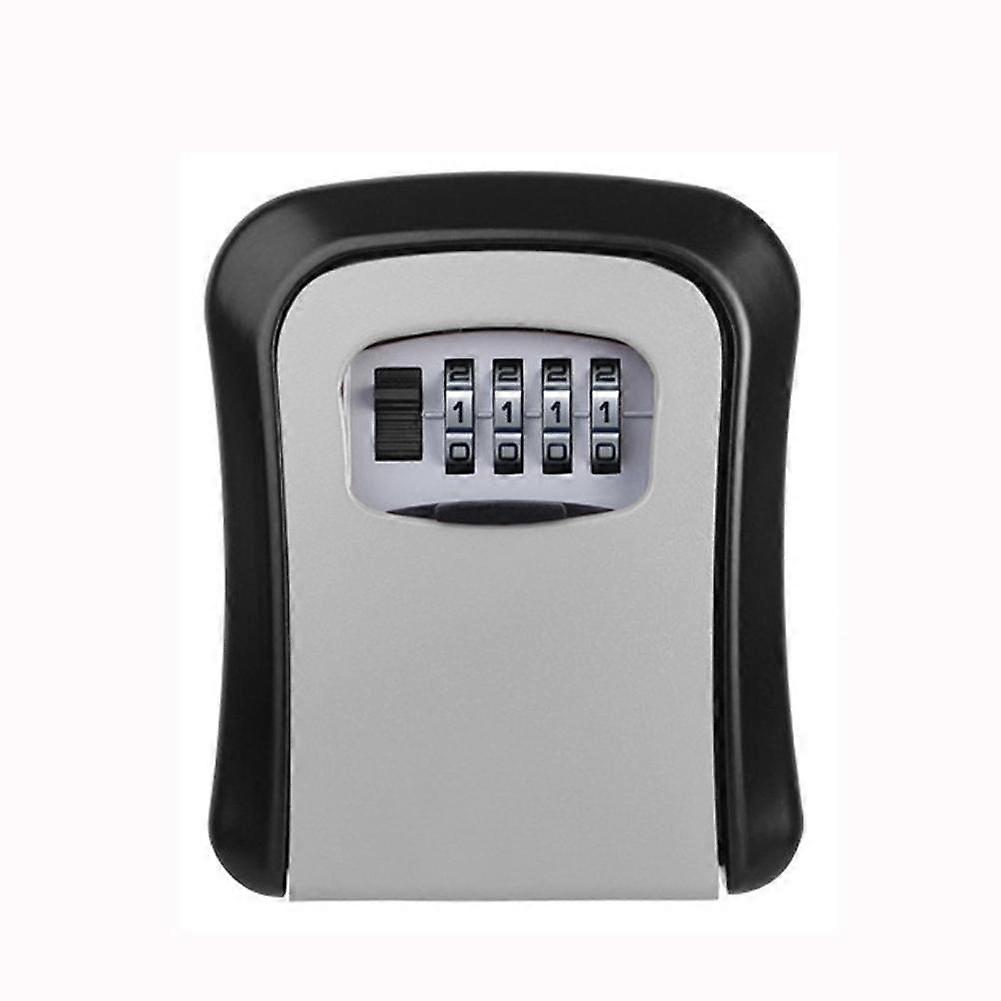 4 Digit Combination Key Lock Box Wall Mount Safe Security Storage Case Organizer