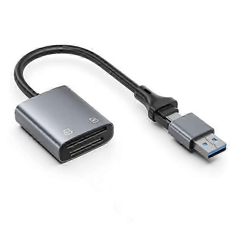 Dual-Head USB Type-C & Card Reader