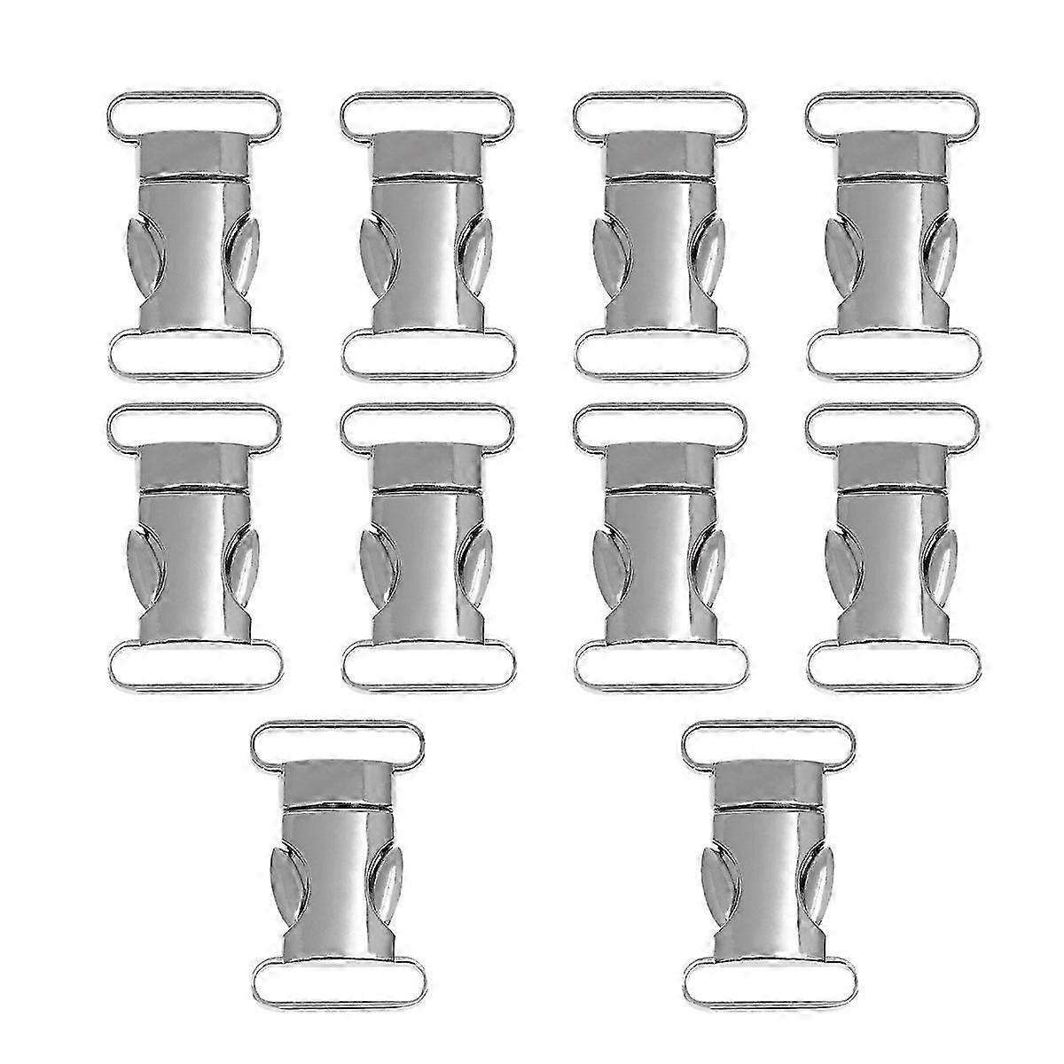 30pcs Silver Metal Side Release Buckles for Webbing Lock Use