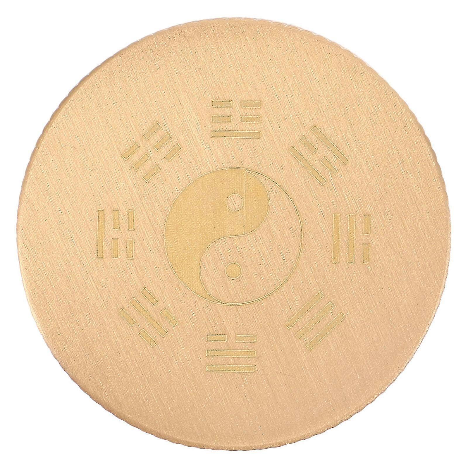 Brass Paperweight for Paper Stabilization Round Solid Brass Desk Accessory