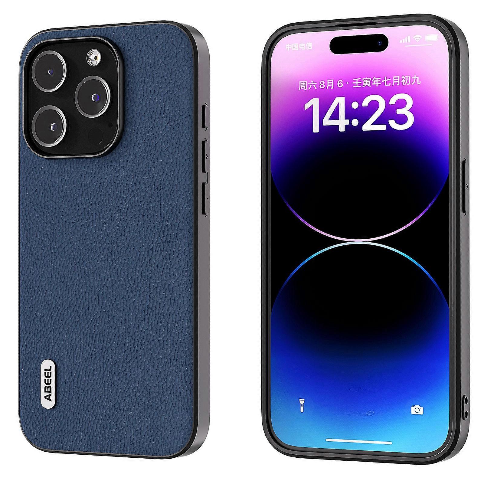 ABEEL Leather + PC Litchi Texture Phone Case