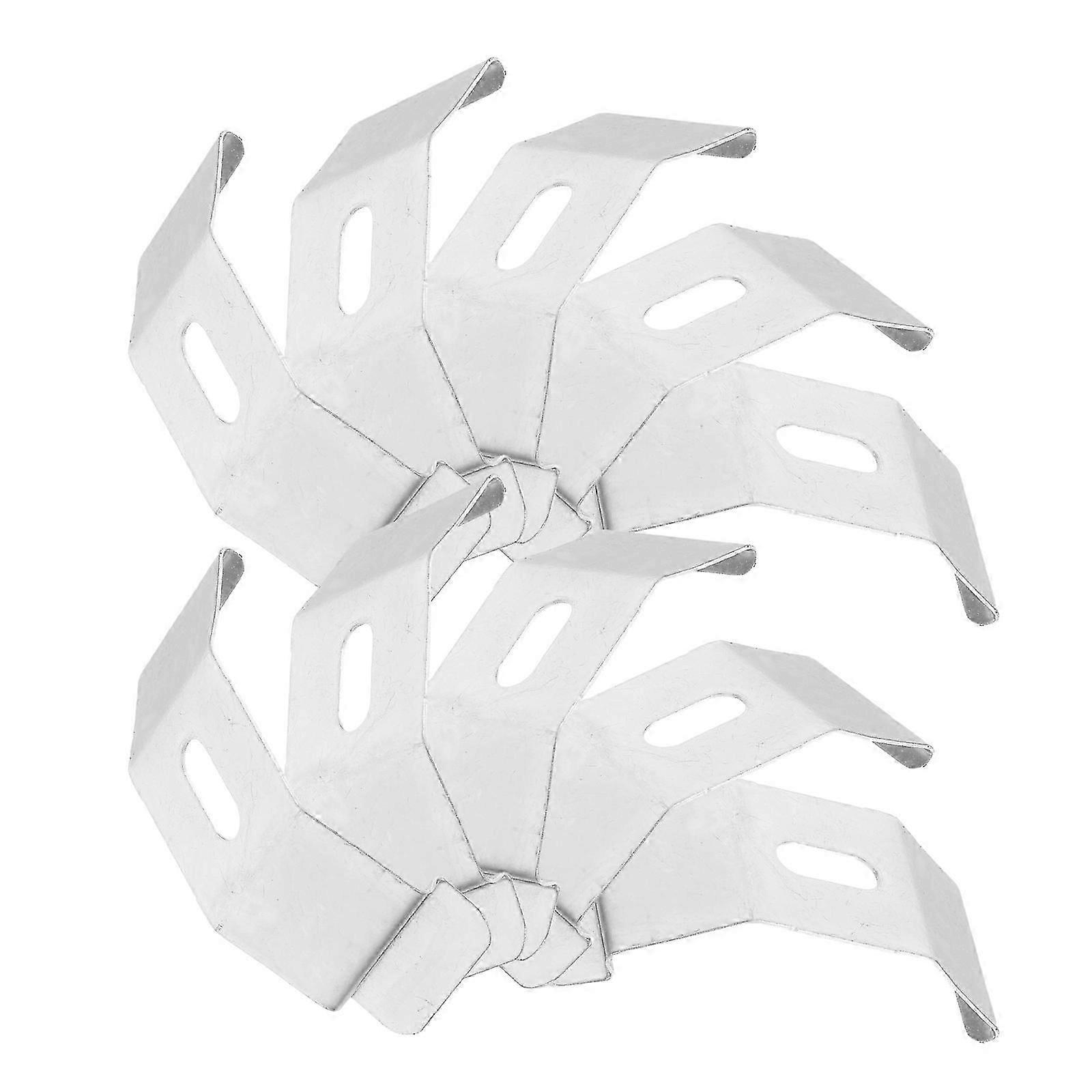 Window Blind Replacement Clips Silver for Curtain Support Brackets 10Pcs