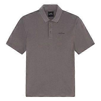 Armani Exchange Mens Collared Short-Sleeved Polo Shirt