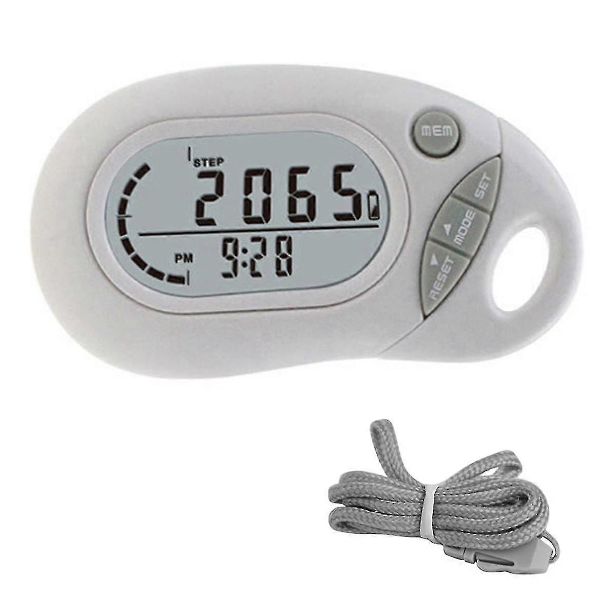 Mini 3D Pedometer Portable Large Screen Step Counter Tracker No Phone or App Needed Precise Mini Pedometer