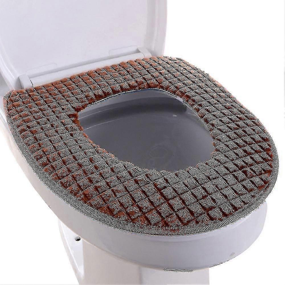 WC Sitzbezug Badezimmer Soft Dicker Wärmer Stretchable Washabl