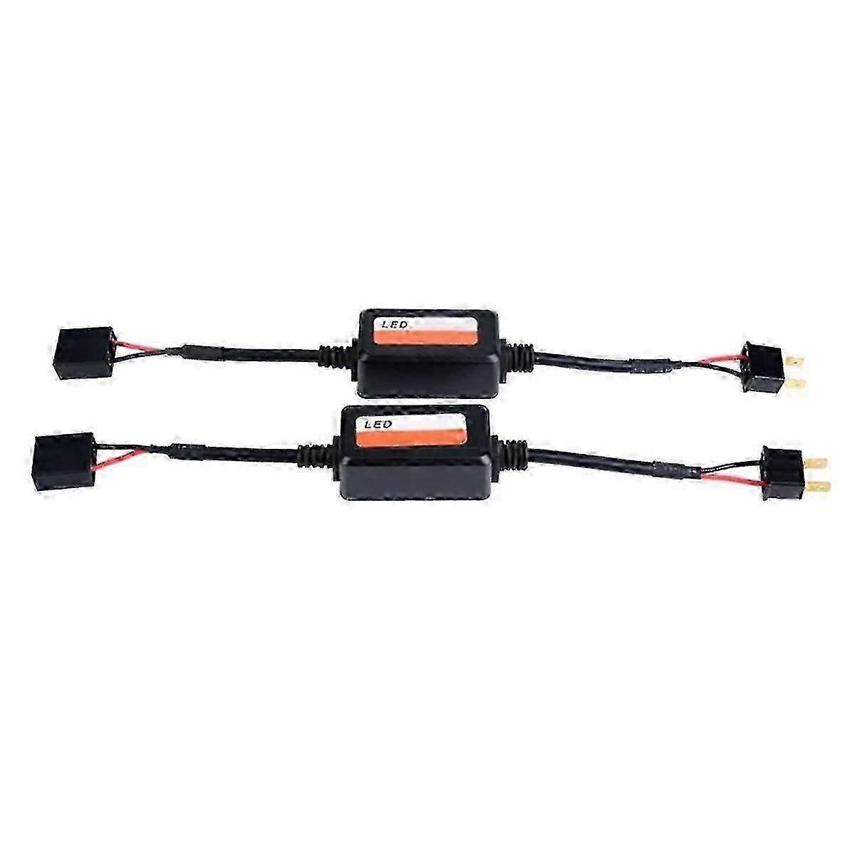 2 Pack H7 Canbus Wireless LED Light Adapter Load Resistor Error Eliminator Decoder
